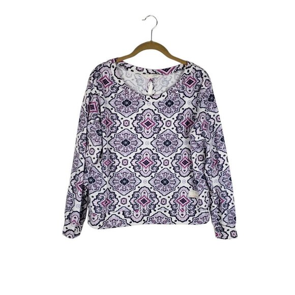 Odd Molly Sweetie Sweater Lightweight Keyhole Sweatshirt Womens Size 1/Small - Picture 1 of 9